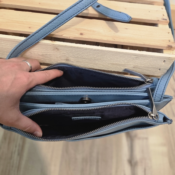 Matt & Nat Sky Blue Crossbody Bag - Picture 3 of 5